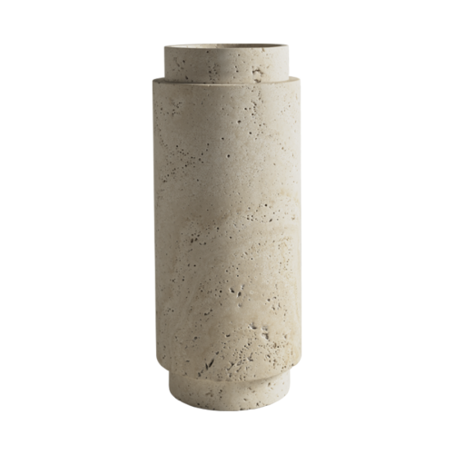 Pillar Vase Travertine Large