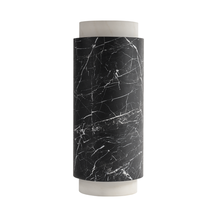 Pillar Vase Bianco & Nero Large
