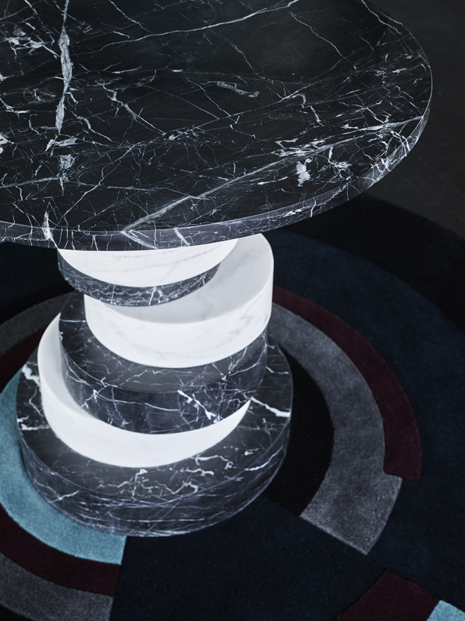 Botta Table Bianco & Nero