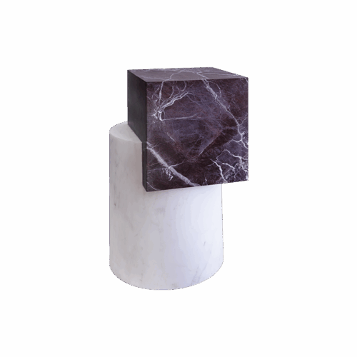 Venturi Side Table Bianco & Merlot