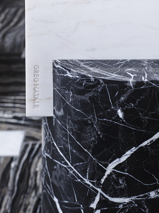 Venturi Side Table Nero & Bianco