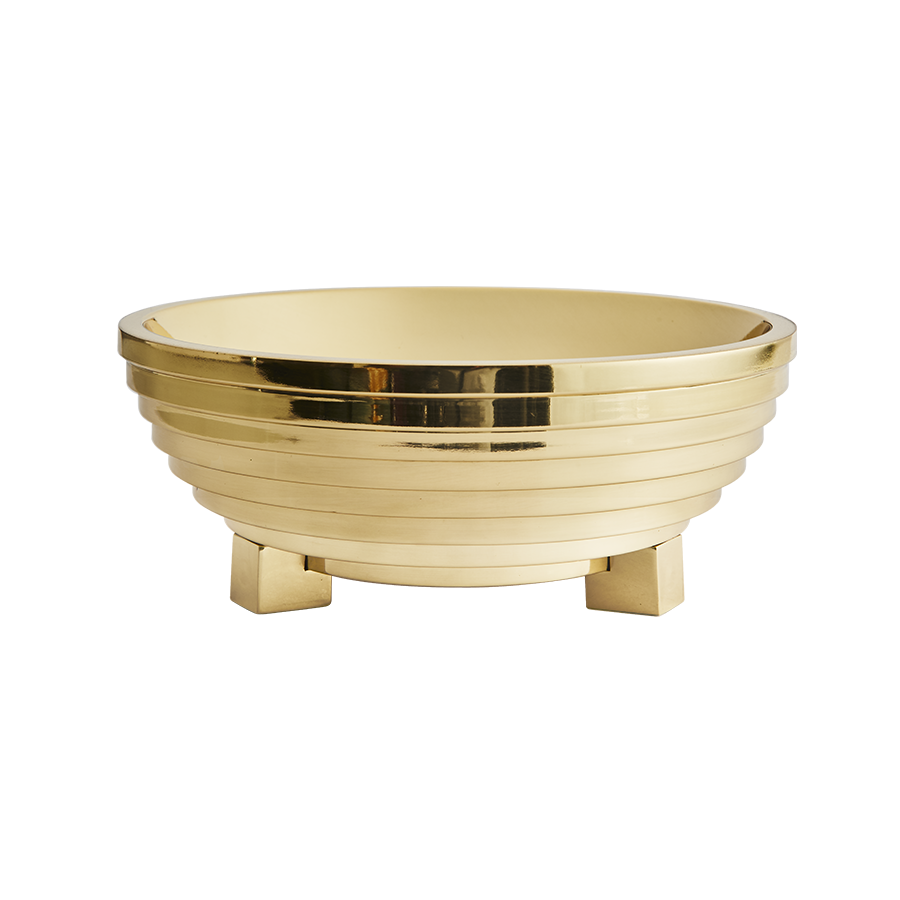 Ziggurat Brass Bowl