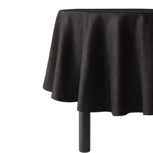 Hellenica Tablecloth Round Black