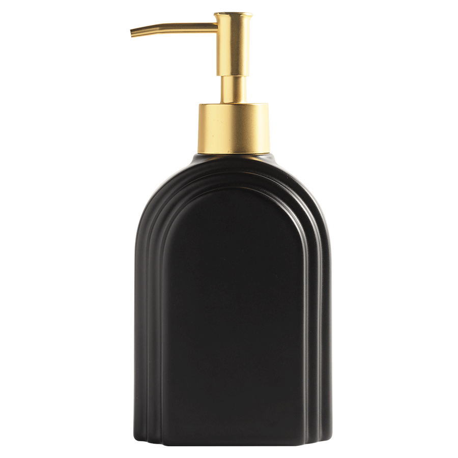 Avalon Soap Pump Black with Gold Pump