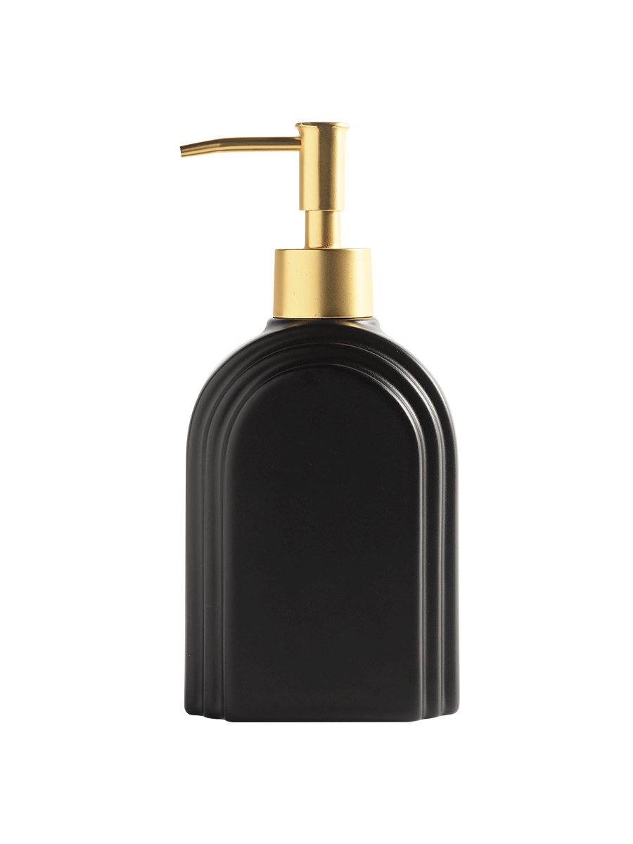 Avalon Soap Pump Black with Gold Pump