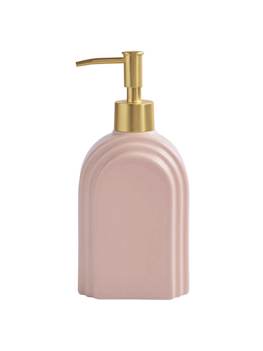 Avalon Soap Pump Blush with Gold Pump