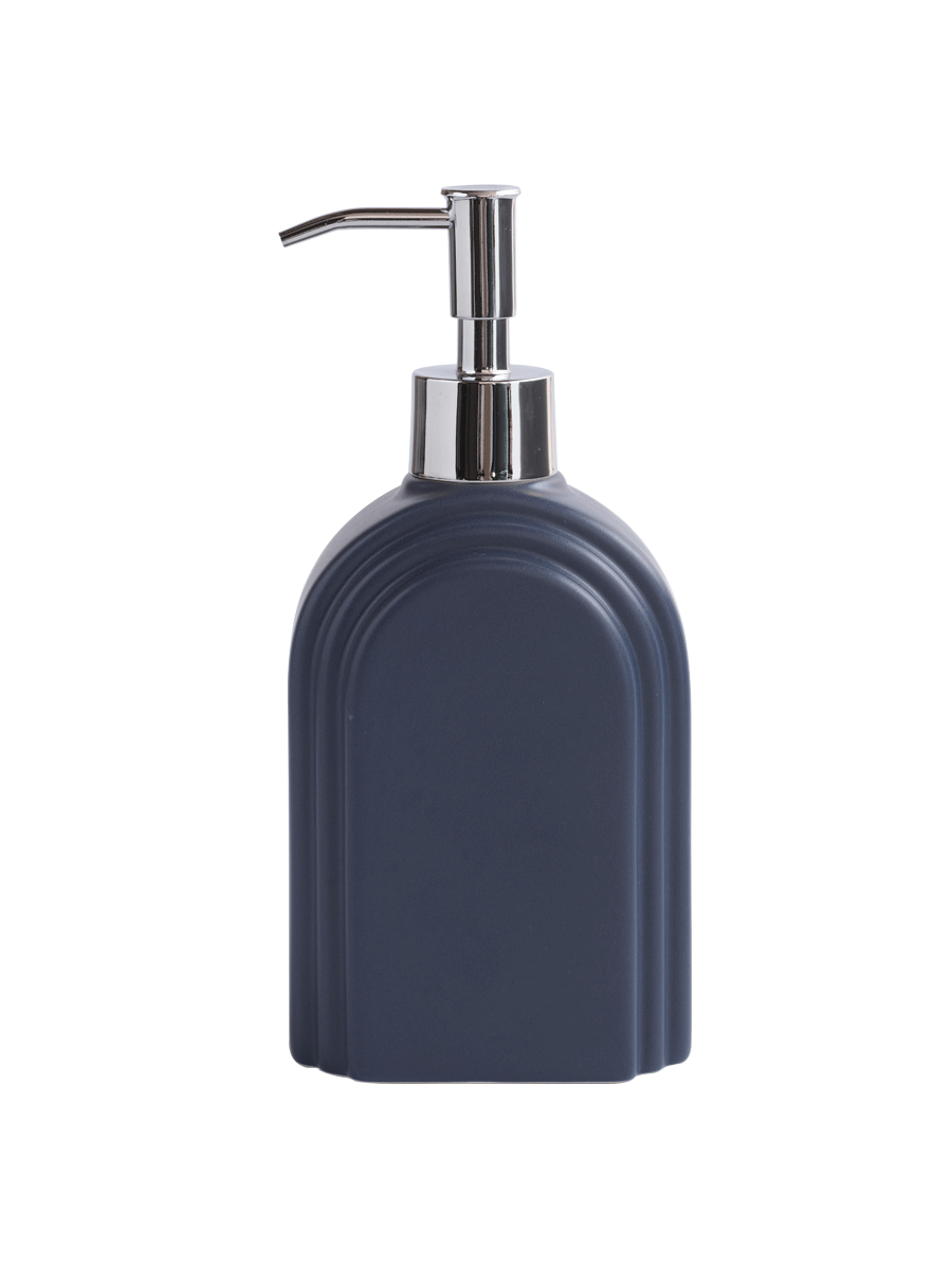 Avalon Soap Pump Navy with Silver Pump