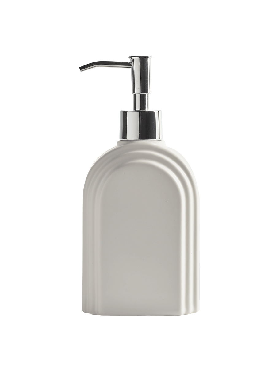 Avalon Soap Pump White with Silver Pump