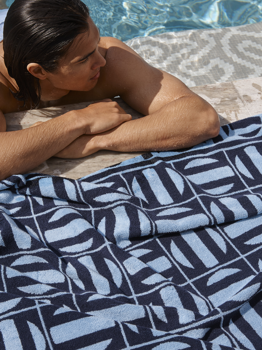 Sorrento Beach Towel Blue
