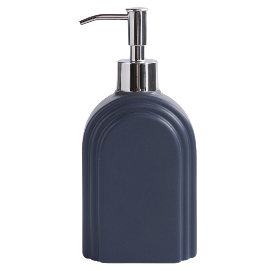 Avalon Soap Pump Navy with Silver Pump