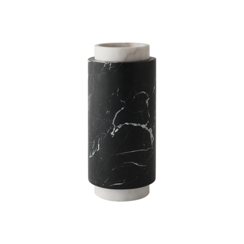 Pillar Vase Bianco & Nero Small