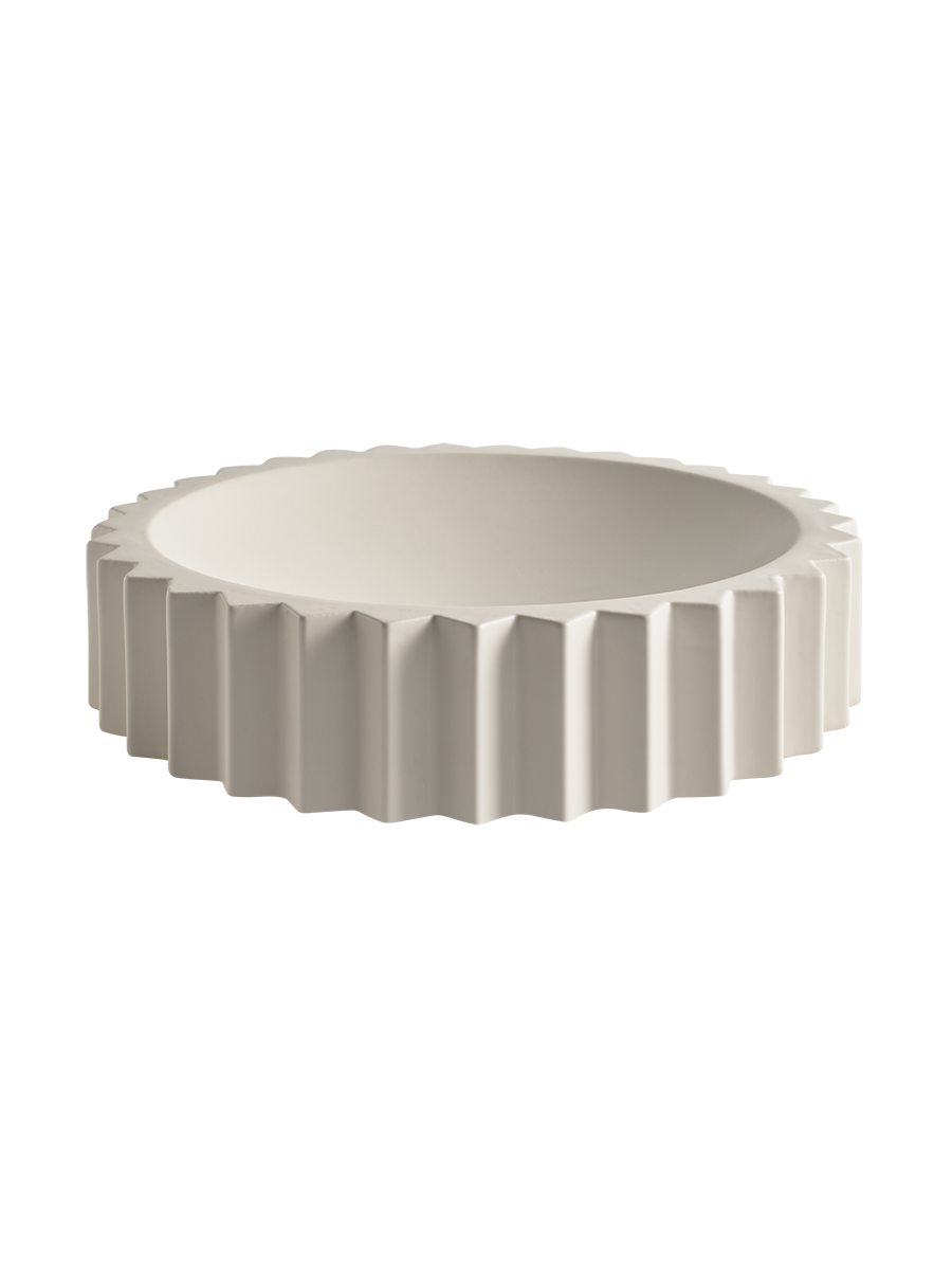 Parallel Lines Bowl White