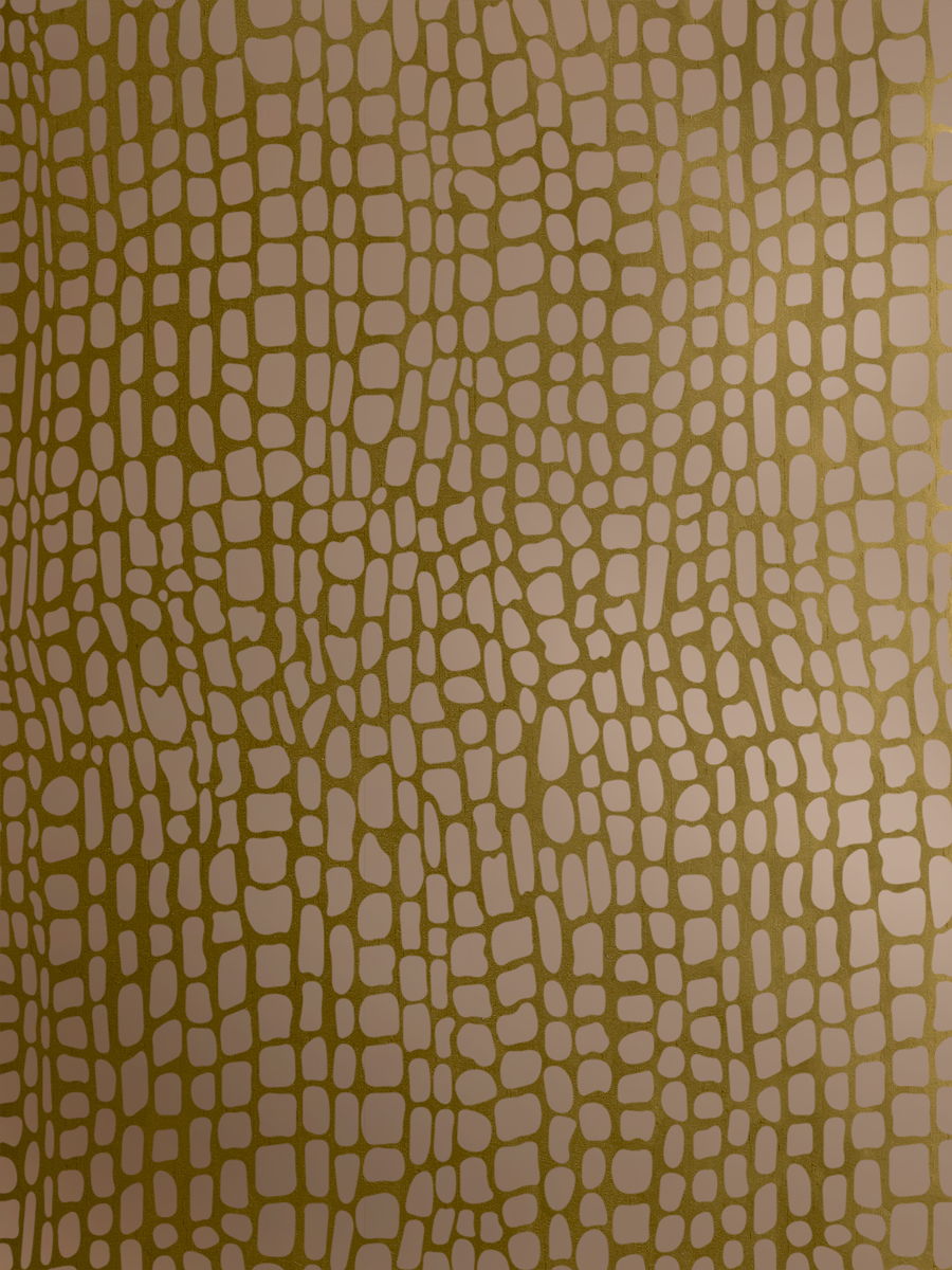 Appia Wallpaper Caramel on Tan