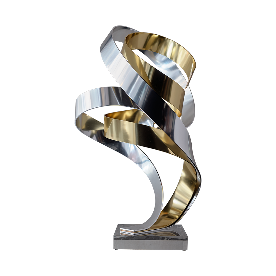 ‘Brian’s Song’ Sculpture Silver & Gold