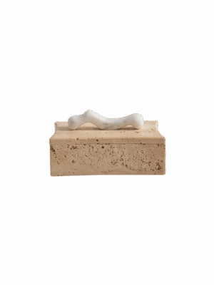 Stella Box Travertine & Arabescato
