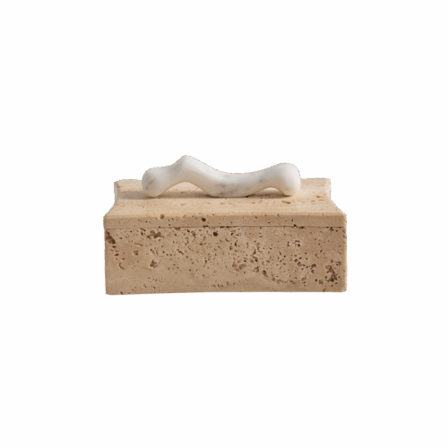 Stella Box Travertine & Arabescato
