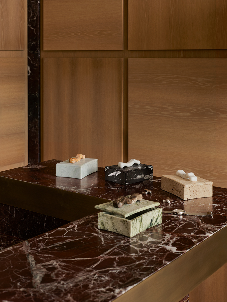 Stella Box Nero & Arabescato