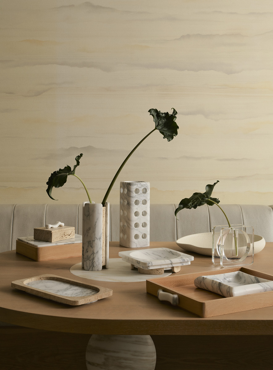 Terreno Tray Beech & Arabescato