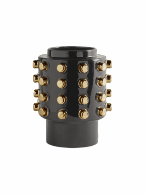 Debbie Vase Black & Gold