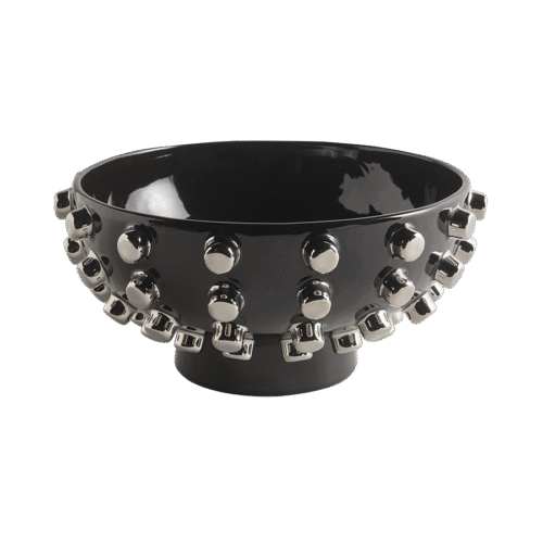 Debbie Bowl Black & Silver