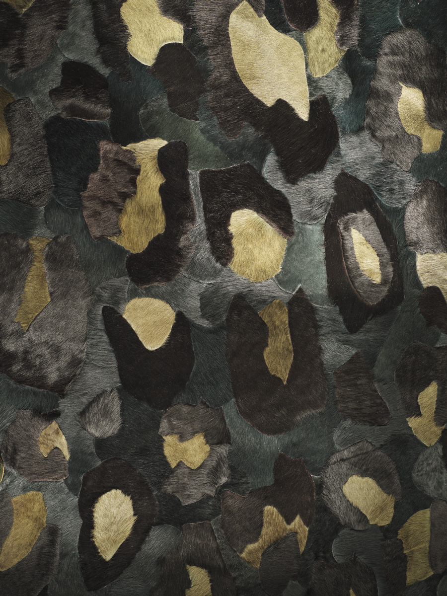 Amur Teal & Olive Hide Rug
