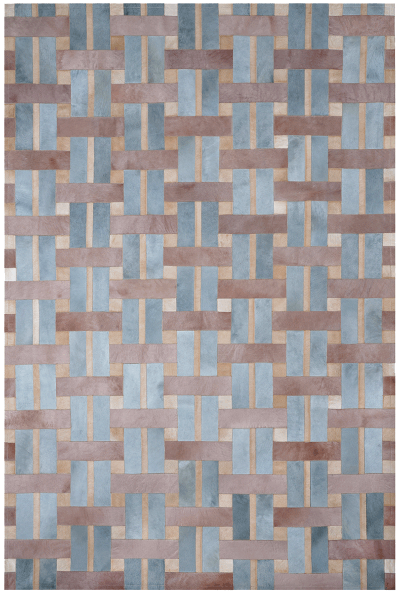 Cestino Hide Rug Powder Blue