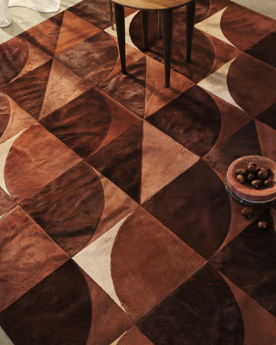 Circo Hide Rug Terracotta