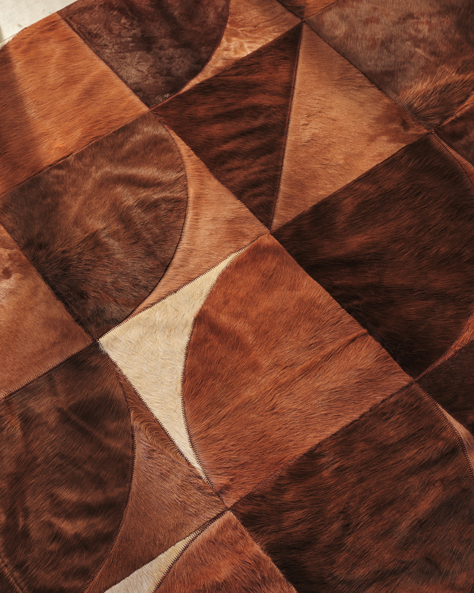 Circo Hide Rug Terracotta