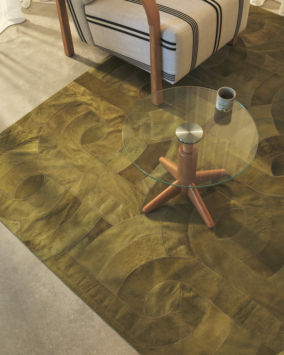 Paradiso Hide Rug Chartreuse