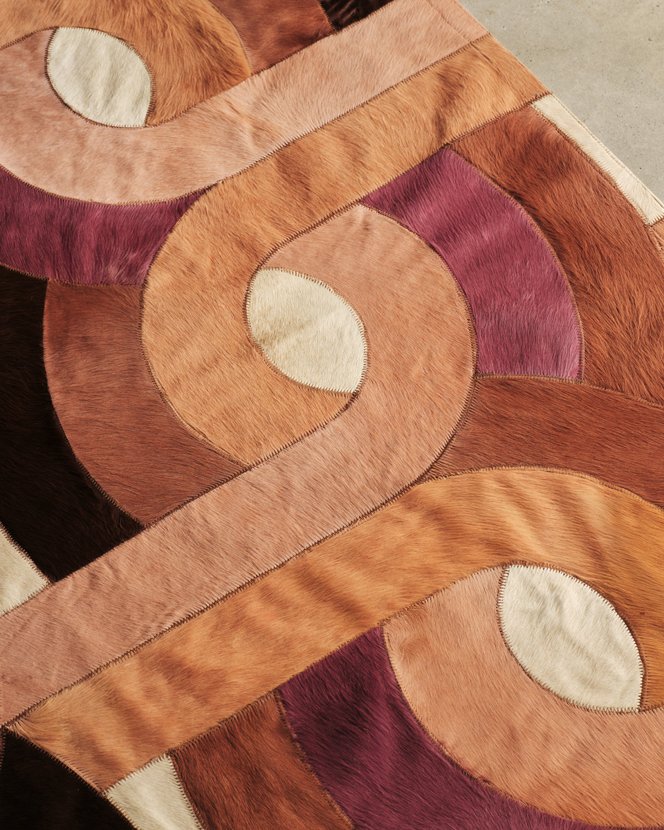 Paradiso Hide Rug Rose