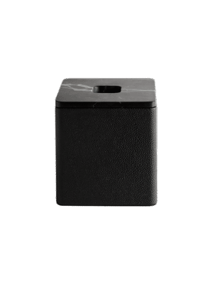 Palco Tissue Box Shagreen Nero