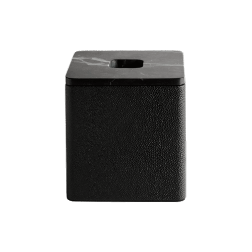 Palco Tissue Box Shagreen Nero