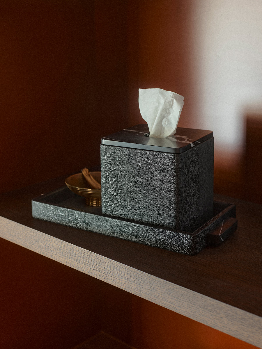 Palco Tray Shagreen Nero
