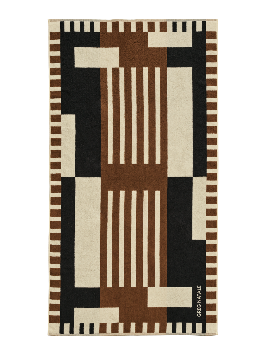 Positano Beach Towel Chocolate