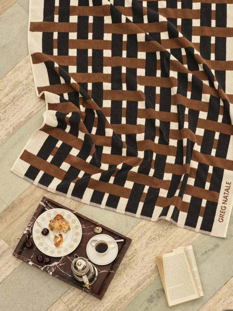 Cestino Beach Towel Chocolate