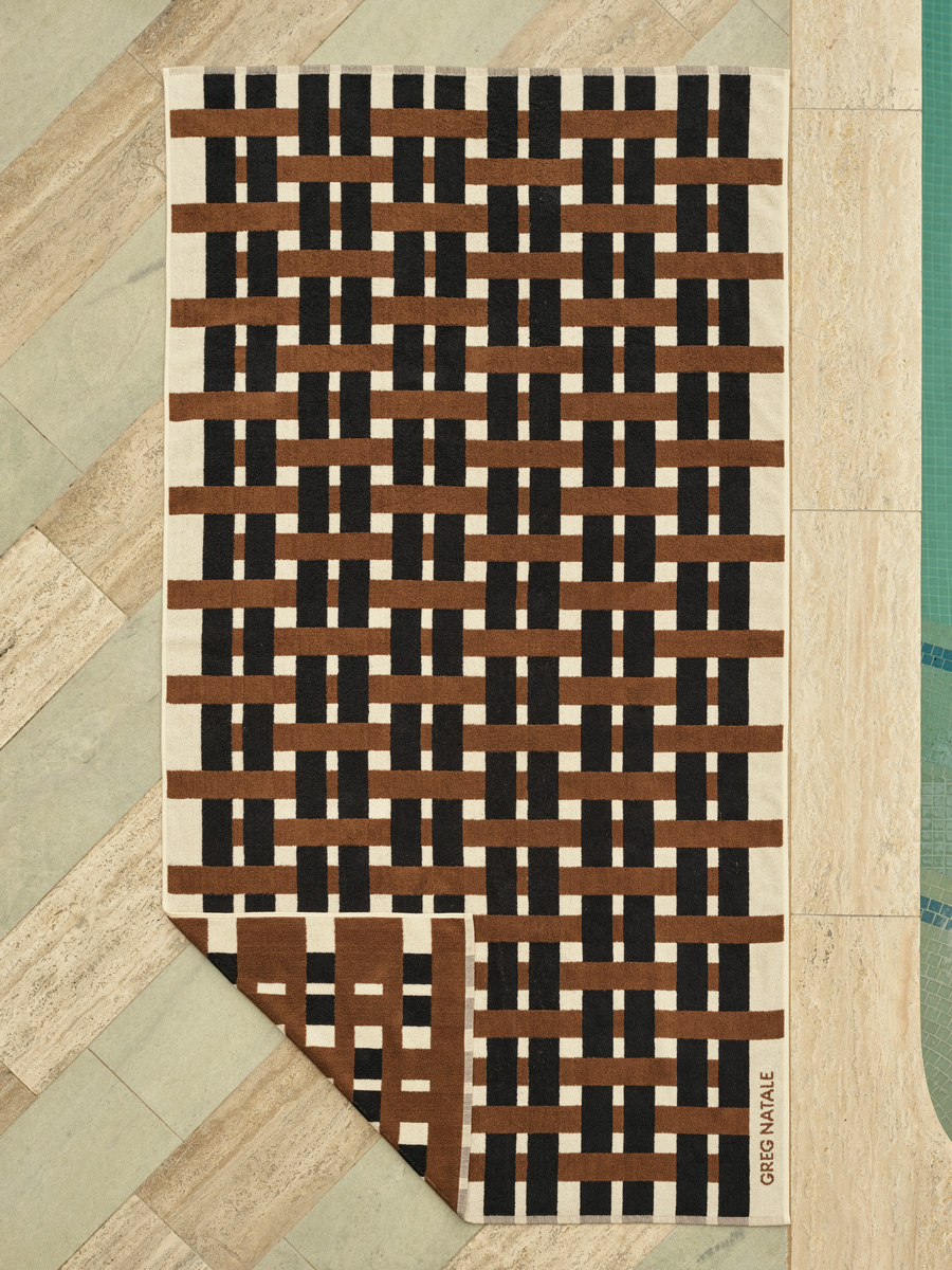 Cestino Beach Towel Chocolate