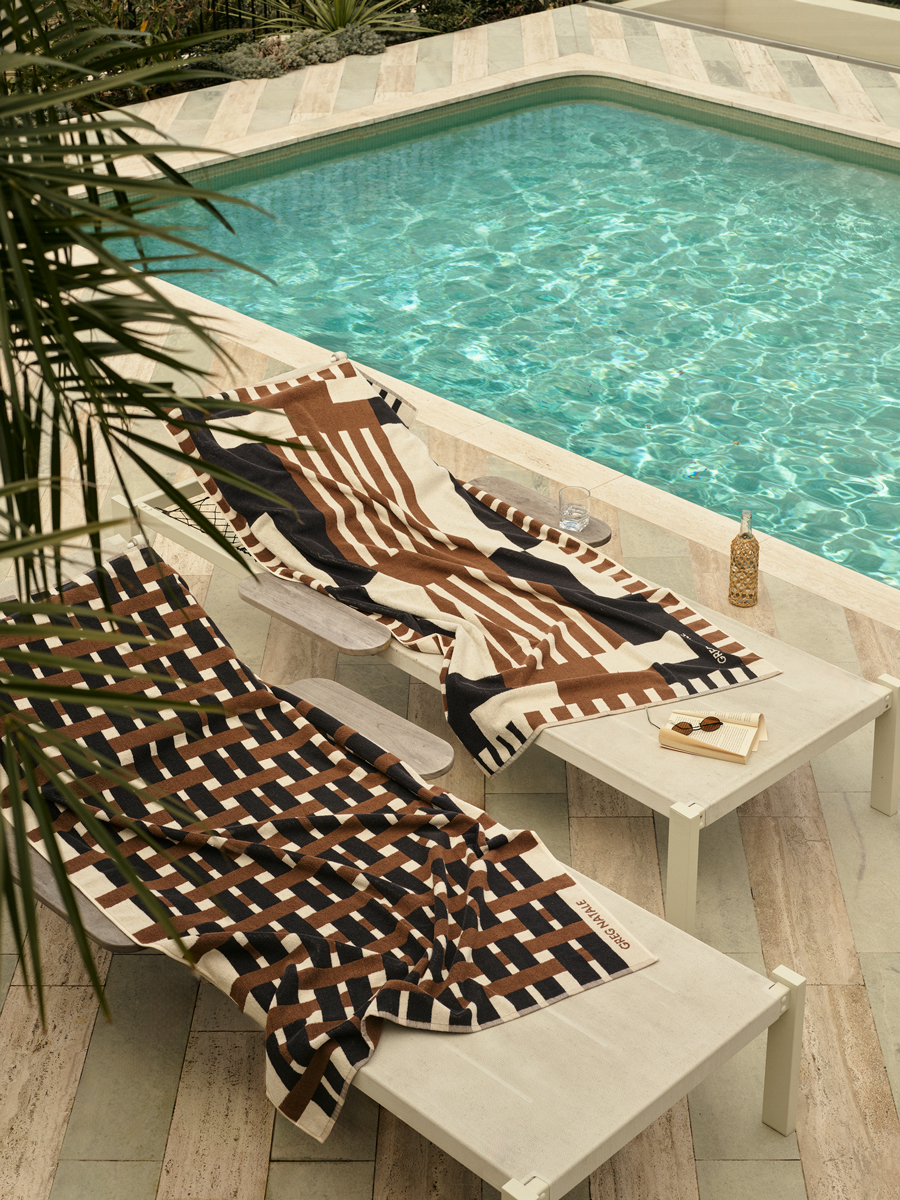 Cestino Beach Towel Chocolate